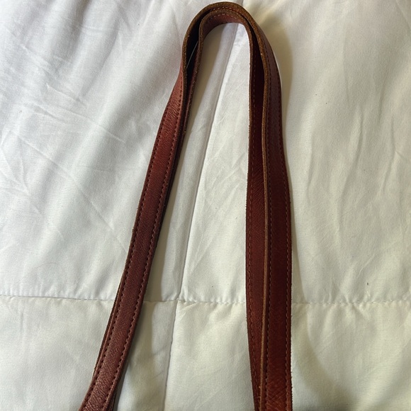 American West Tooled Leather Bag Merlot Red & Black Silver Concho and Hardware - Picture 16 of 16